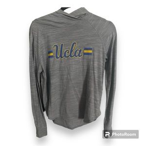 Y2K Under Armor lightweight heather grey UCLA hoodie